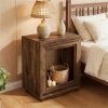 Wooden side table, square side table, coffee table, bedside table, storage capacity