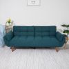 75" Flared Arm Convertible Sleeper Sofa-Green