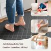 Upgrade Scalloped Embossed Kitchen Mats for Floor 2PCS Cushioned Anti Fatigue Waterproof Foam Kitchen Rugs Non Slip Washable Comfort Standing Mat for