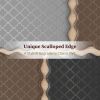 Upgrade Scalloped Embossed Kitchen Mats for Floor 2PCS Cushioned Anti Fatigue Waterproof Foam Kitchen Rugs Non Slip Washable Comfort Standing Mat for