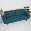 75" Flared Arm Convertible Sleeper Sofa-Green