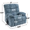 Lift Recliner Chair Heat Massage Dual Motor Infinite Position Up to 350 LBS Large Electric Power Lift Recliners with Power-Remote, Medium-firm and He