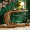 Console Table, C-Shaped Modern Accent Table Hallway Table