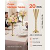 20 PCS Wedding Flower Vase, 16.9 in Tall Trumpet Flower Table Centerpieces, Banquet Vases Easy Installation, Electroplated Versatile Arrangement Stan