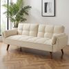 75" Flared Arm Convertible Sleeper Sofa