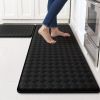 Kitchen Mats, 2PCS Kitchen Rugs, Cushioned Anti Fatigue Kitchen Mats for Floor, Non-Slip Standing Sink Mat, Waterproof Kitchen Rug Set for Kitchen Fl