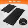 Kitchen Mats, 2PCS Kitchen Rugs, Cushioned Anti Fatigue Kitchen Mats for Floor, Non-Slip Standing Sink Mat, Waterproof Kitchen Rug Set for Kitchen Fl