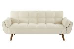 75" Flared Arm Convertible Sleeper Sofa